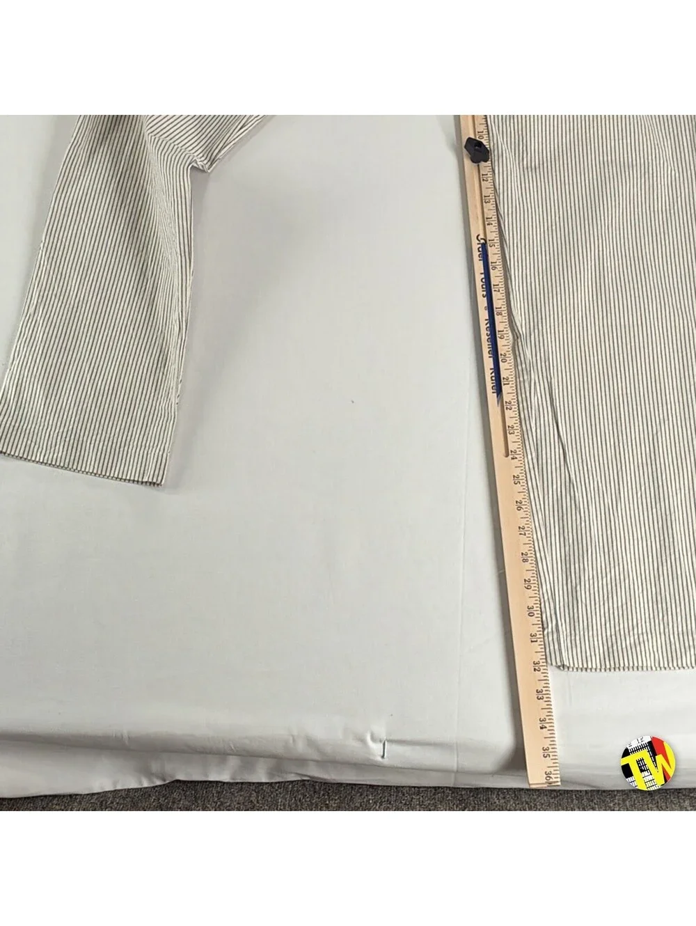 Y2K American Apparel Hickory Stripe Pants Made in USA High